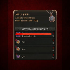 Kit de Runas Para Amuleto - Diablo IV