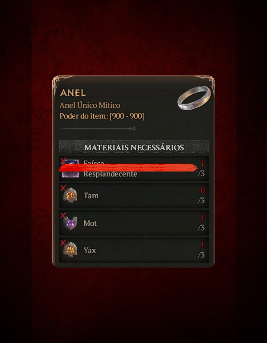 Kit de Runas Para Anel - Diablo IV