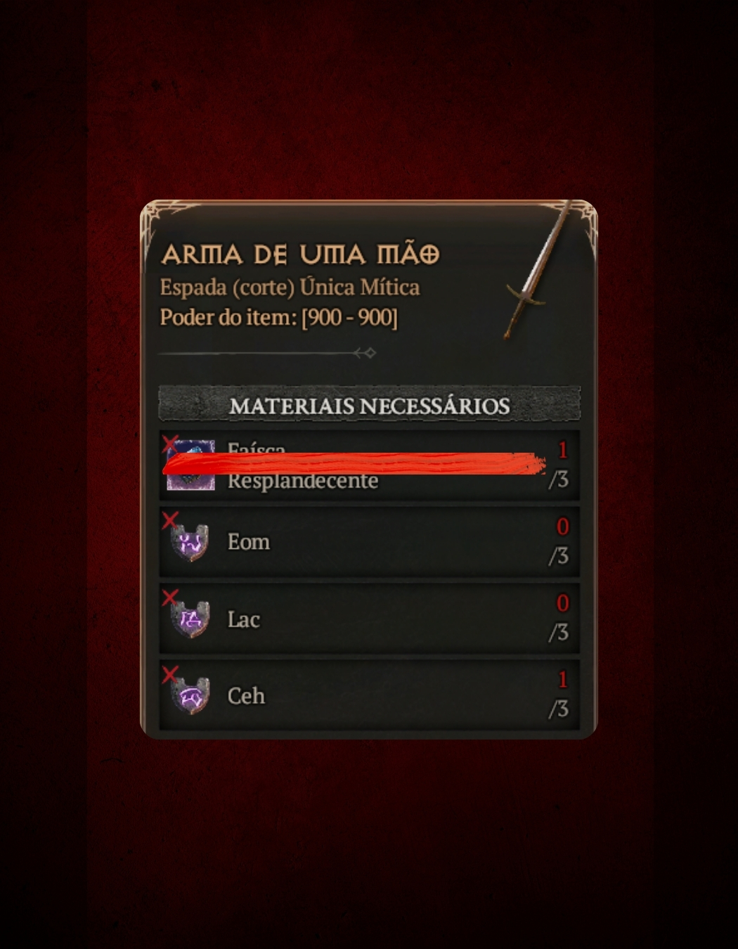 Kit de Runas Para Arma de Uma Mão - Diablo IV