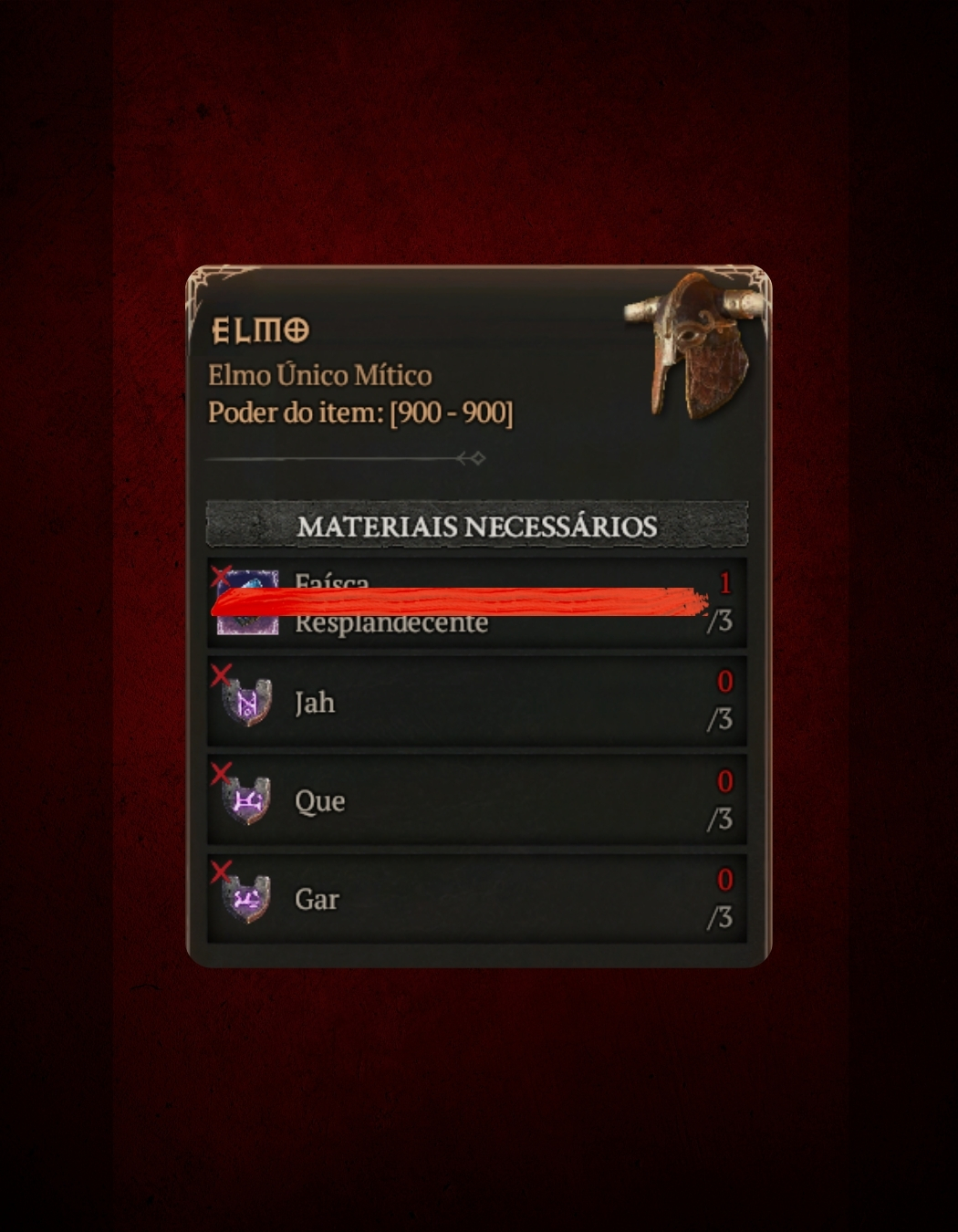 Kit de Runas Para Elmo - Diablo IV