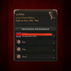 Kit de Runas Para Luva - Diablo IV